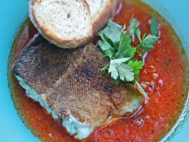 Spanish-Style Cod in Chorizo-Tomato Broth Recipe on We Heart Recipes-image